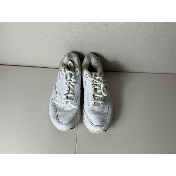 Nike White Air Max 1-100 Patches Womens Size 7 AQ7826-100 Shoes - Picture 1 of 7